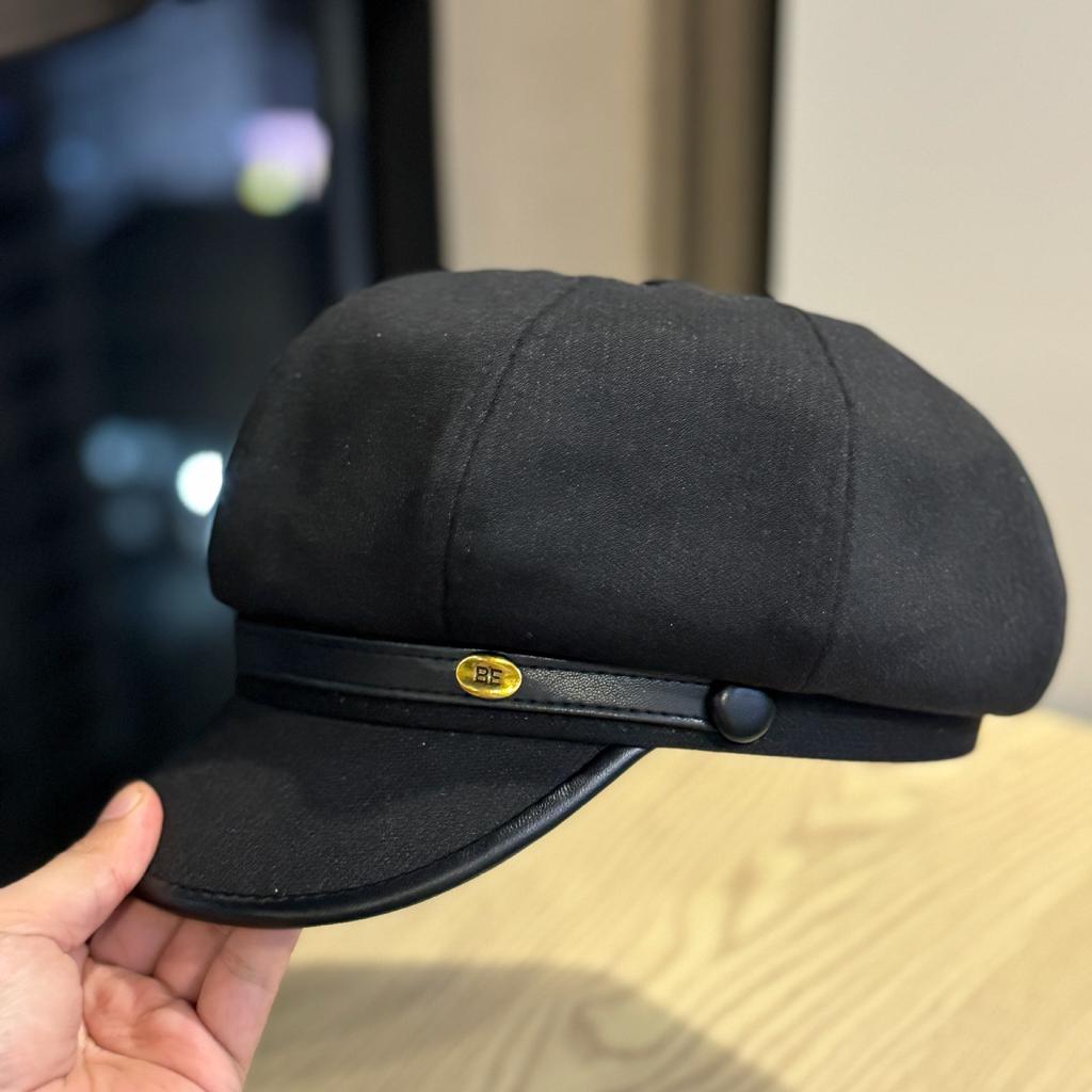 Neue Herbst Achteckige Baskenmütze für Damen Retro Britischer Stil Kleine Koreanische Version Lässig Vielseitig Entenschnabel Malermütze Trendig