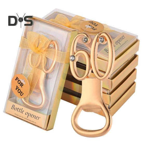 2Pcs Compact Bottle Opener Number 15/21/60 Unique Birthday Party Gift Manual Bottle Opener