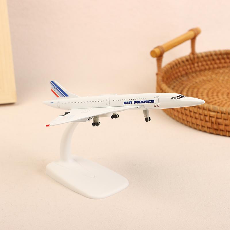 20cm French Union Concorde Air France Airplane Model Airliner Alloy Diecast Air Plane Model Toys Collection Home Decor Ornament