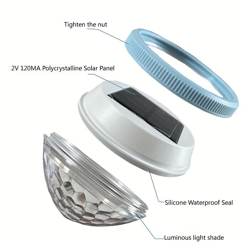 LED Solar-Powered Floating Lights 7 Color-Changing Modes for Pools, Fountains, Garden Patio Outdoor Lighting, Fountain Lighting