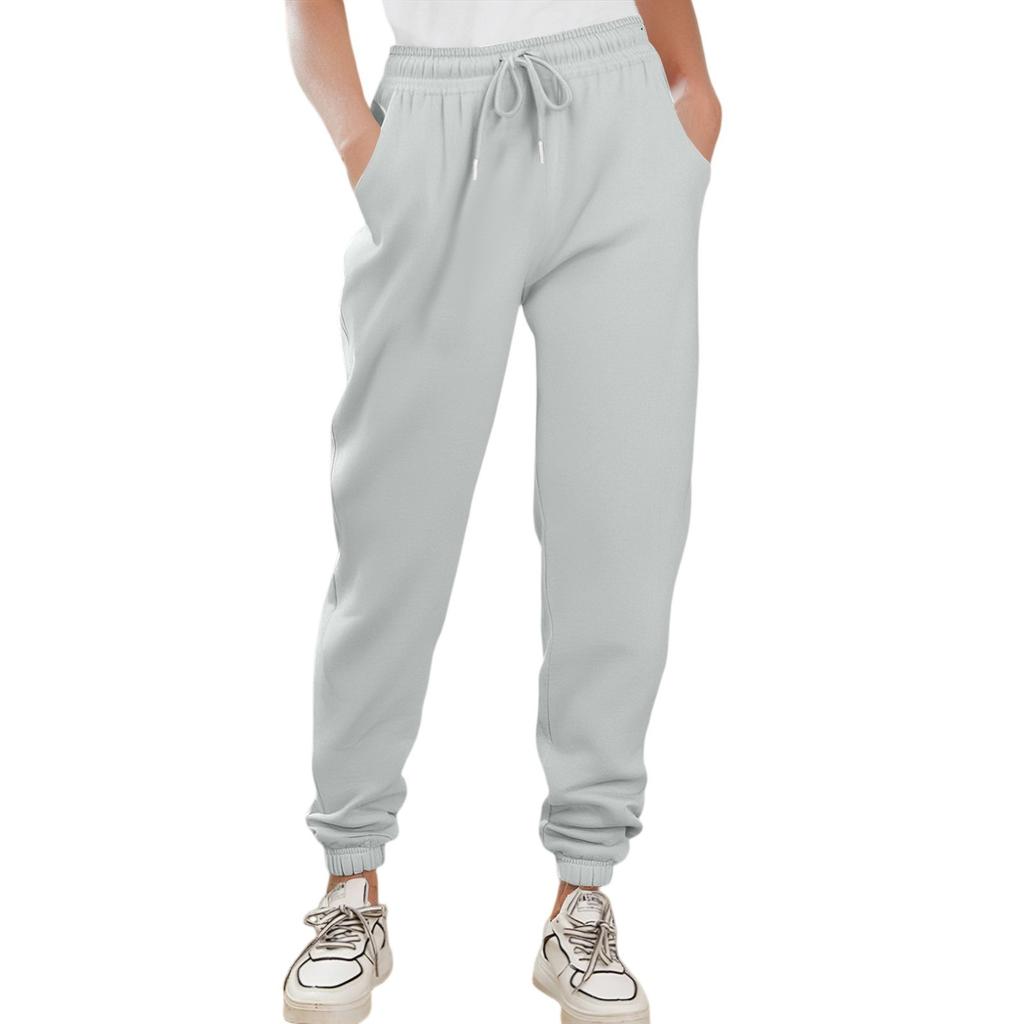 Cargo Sweatpants For Women Sport Solid Color Drawstring Pocket Casual Sweatpants Pants