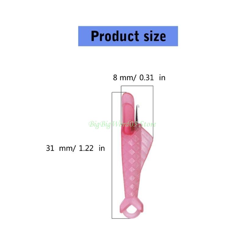 24TE 10x/Set Needle Threader Fish Type Sewing Machine Automatic Sewing Needle Inserter for Hand Sewing Machiner Needle