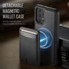 For Samsung Galaxy A13 4G/Galaxy A13 5G Magnetic Case JEEHOOD J10 Leather Back Phone Cover with Detachable Card Holder Kickstand