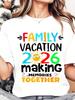 Women Round Neck T Shirt Family Vacation 2026 Making Memories Together Print Casual Summer Holiday Travel Outfit