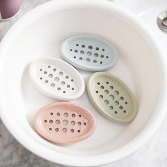 Silikonový držák na mýdlo do koupelny, sprchy a kuchyňského dřezu, odtokový držák na houbičky