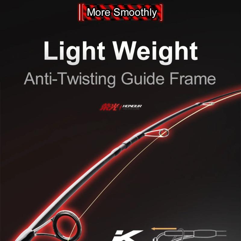 Light Weight Competitive Mode Medium Fast Action Hollow Grip 1.8-2.4m High Carbon Spinning/Casting Fishing Rod Straight-handle Gun Handle Casting Rod