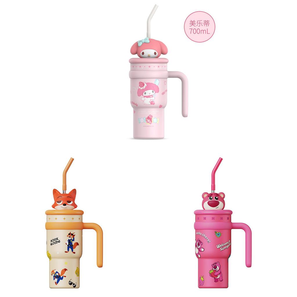 Sanrio Hello Kitty Insulated Travel Mug With Straw And Large Capacity For Kids And Adults