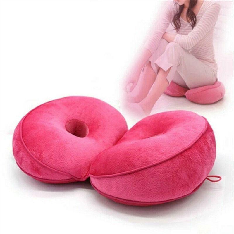 Dual Comfort Seat Cushion With Memory Foam For Hip Lift And Beautiful Butt Enhancement