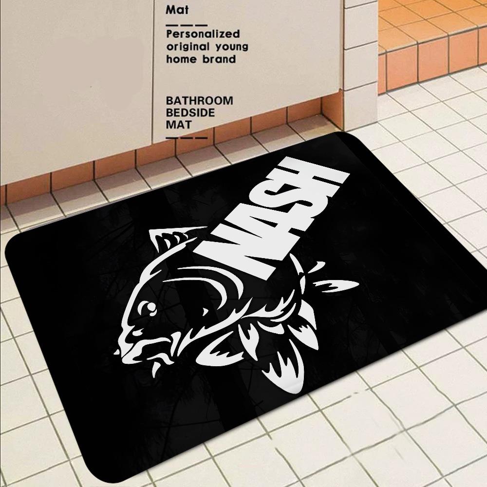 Nash Fishing Logo Large Carpet Rug for Home Living Room Bedroom Sofa Doormat Decor Kids Play Area Rug Carpet Non-slip Floor Mat