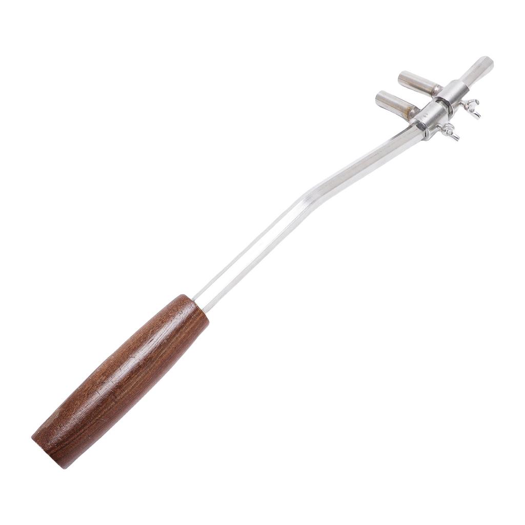 16.7in Stainless Steel Bonsai Branch Bending Tool Gardening Adjustable Bonsai Bender Styling Wrench with Wood Handle