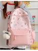 Schoolbag Japanese isn't cute printed student backpack niche high value color matching large capacity schoolbag small backpack