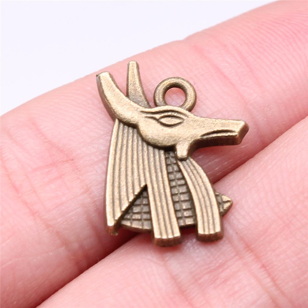 

10pcs Mysterious Ancient Egyptian Pyramid The Eye Of Horus God Of Death Anubis Bastet Charm For Keychain Making Bracelet Making