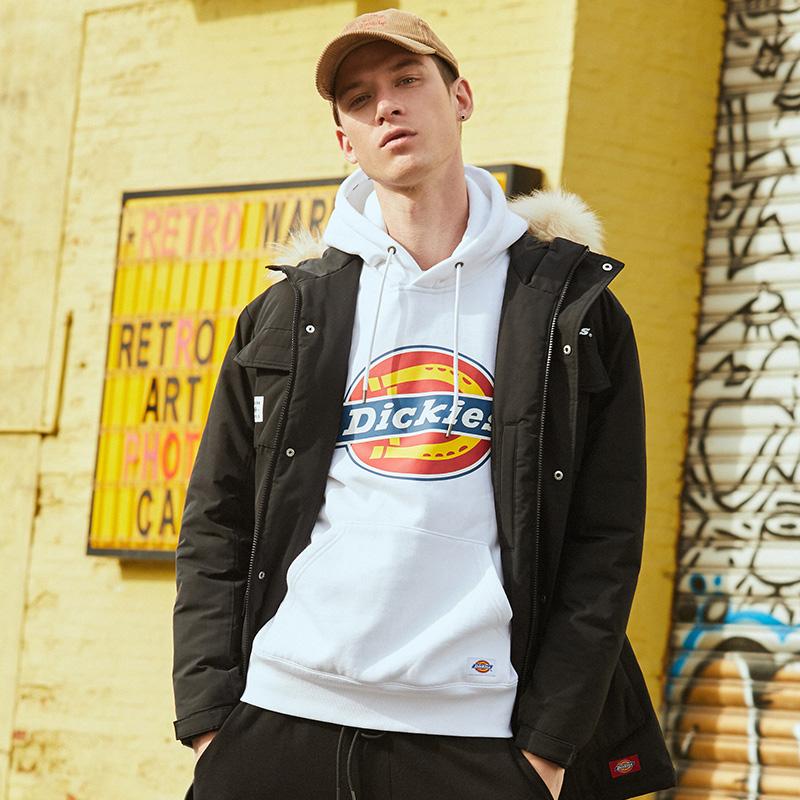 Dickies Solid Color Letter Print Work Jacket Unisex Jackets DK009551BLK