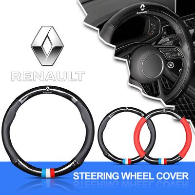 PU Kůže Potah volantu Potah na volant do auta Prodyšný Protiskluzový Pro Dacia Megane 2 Duster Logan Captur Clio Laguna 3 Fluence