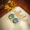 1 Pair Cubic Zirconia Drop Earrings Copper Jewelry