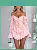 European Style Womens Summer Jumpsuit With Ruffle Long Sleeves And High Waist For Streetwear Fashion