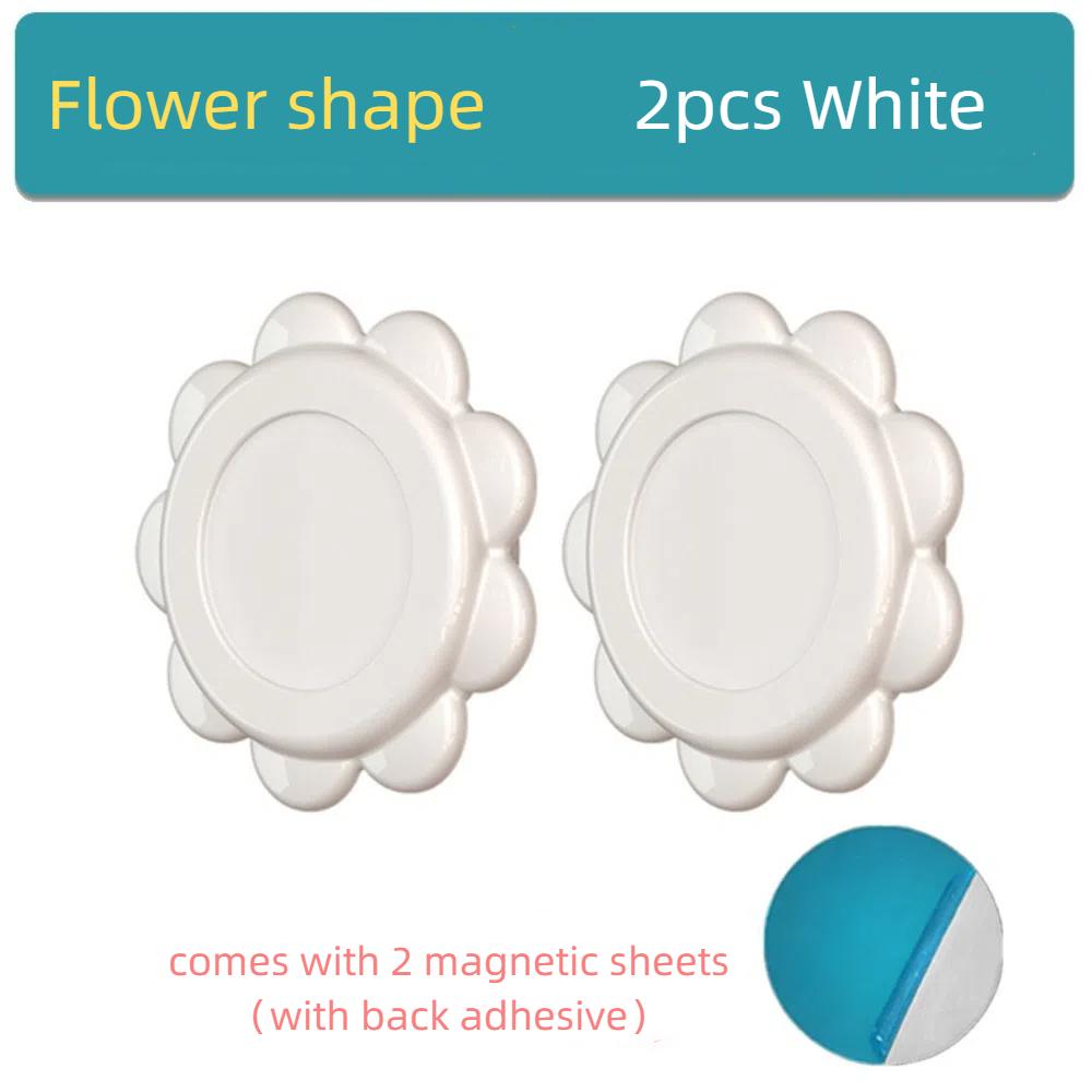 2Pcs Strong Magnet Remote Control Storage Holder Flower Shape Organizer Hook Magnetic Hooks  Home