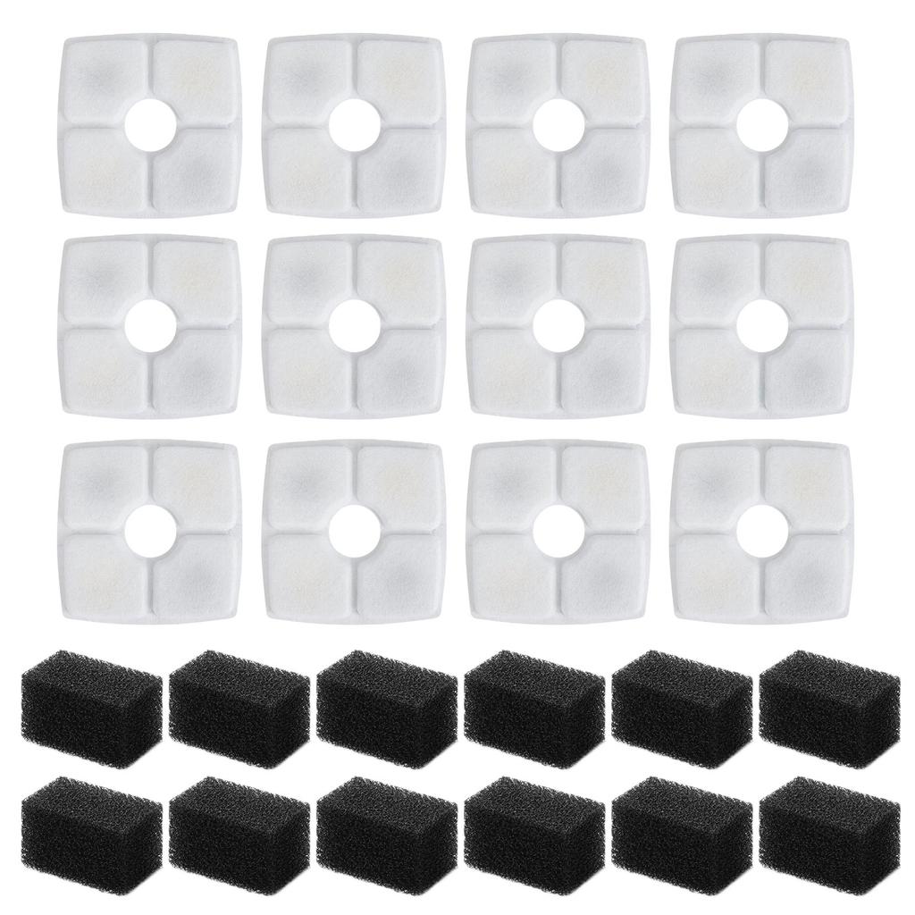 Pet Fountain Filters Filtration System Replacement Filter and Foam Water Purifications Filters Water Fountain Accessory