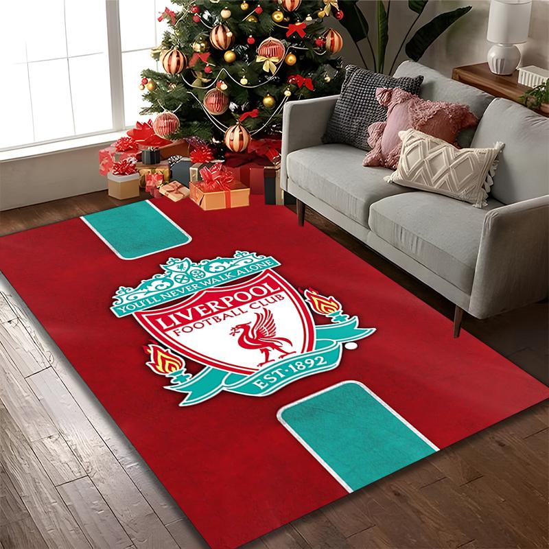 1pc Office Carpet, Liverpool FC Chair Rug, Living Room Printed Area Rug, Home Chair Floor Mat