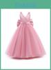 Vestito da Principessa per Bambina in Tessuto Raso e Tulle per Festa di Compleanno e Spettacolo