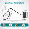 4 Pcs Metal Cowboy Hat Rack Wall Mounted Cap Display Holder Decorative Cowboy Hat Holder for Home Apartment Dormitory