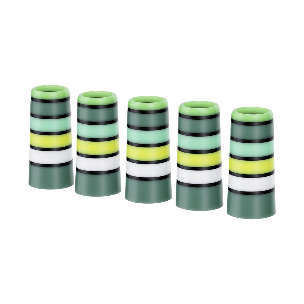 10pcs Iron Ferrules Scratch Proof Plastic Club Ferrules for 0.35 Inch Tapered Steel Shafts Length 1.18in