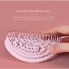 Hanging Hole Solid Color Hair Brush Mosquito Coil  Shape Scalp Massage Comb  Hair Accessories