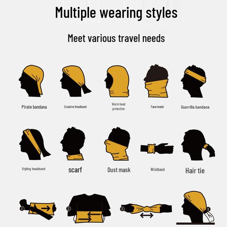 Breathable Quick-Dry Neck Gaiter: Outdoor Cycling Face Mask & Mesh Neck Warmer Headscarf