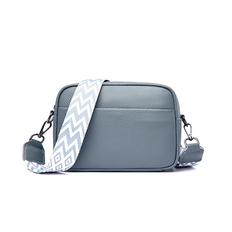 

Leather women s bags New trendy fashion versatile shoulder messenger bags First layer cowhide small square bag