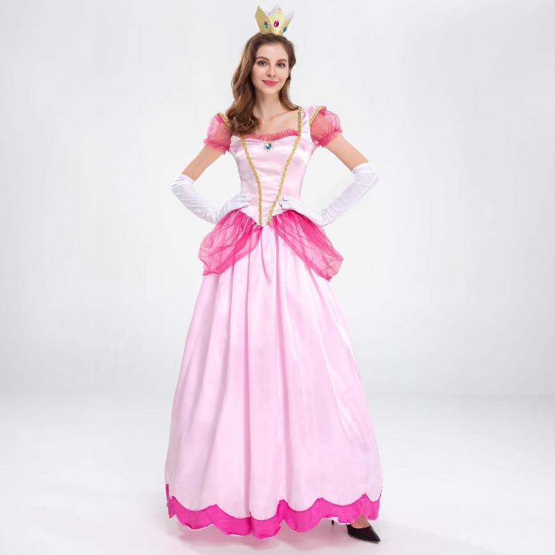 Halloween Snow White Sissy Mary Princess Frozen Character Cinderella Uniform Long Evening Dress