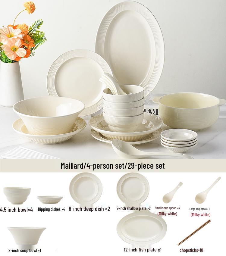 Ceramic Dinnerware Set: Bowls, Plates, and Chopsticks - 2025 Style Housewarming Gift