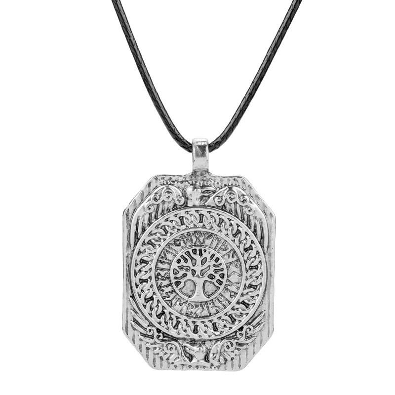 Nordic Jewelry Viking With Geometric Pendant And Electroplated Alloy For Gift For Travelers