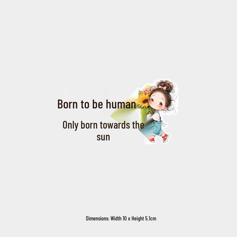 Born to Shine: Motivational Car Sticker for Windshield or Body