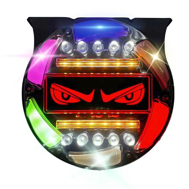 Durable-Truck LED Warning Rotating Colorful Flashing Light Fog Light Turn Signal Reverse Light Driving Light Brake Light