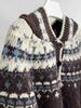 Dorothy Fair Isle Retro Hooded Knit Cardigan - Women's Thickened All-Match Sweater