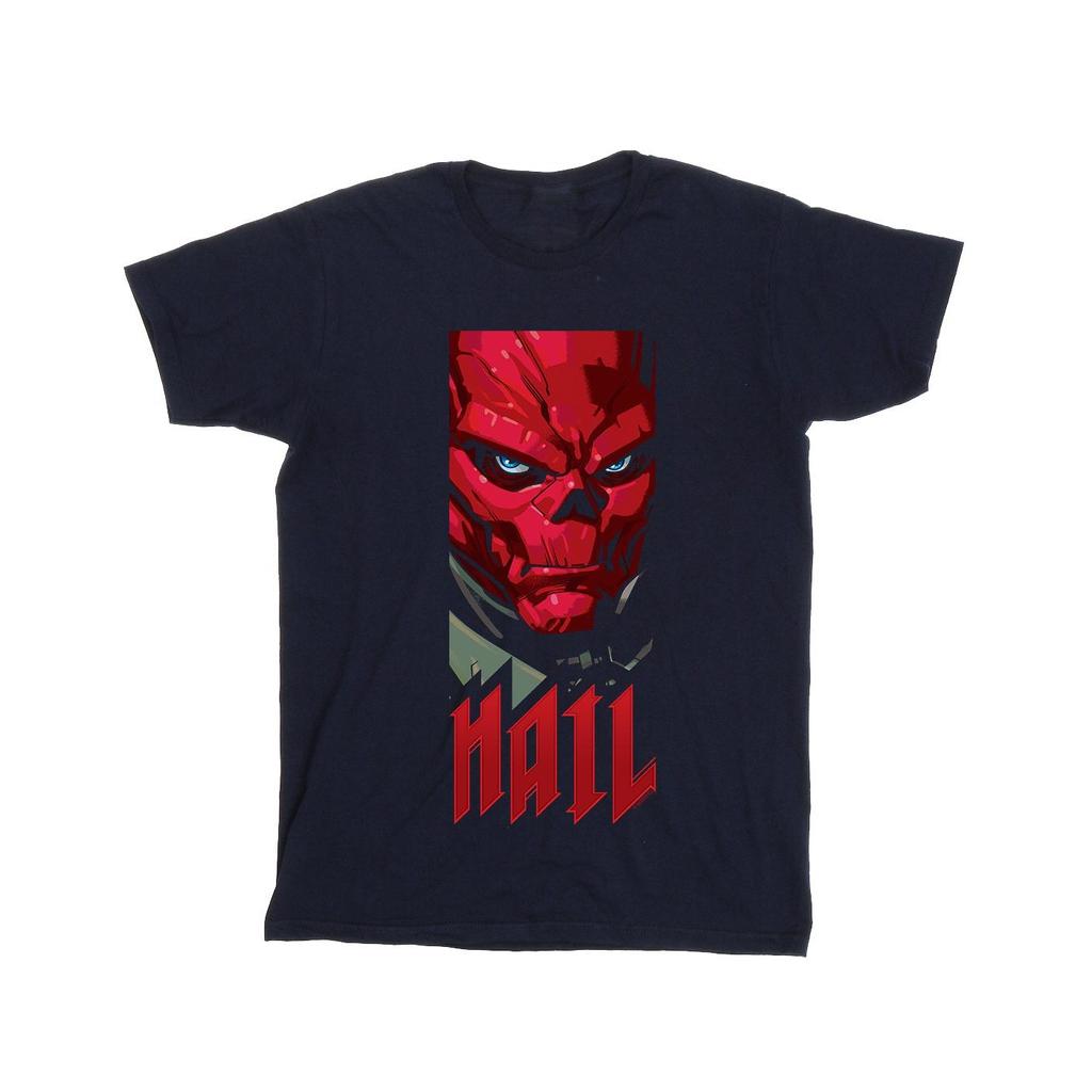Marvel Mens Avengers Hail Red Skull T-Shirt