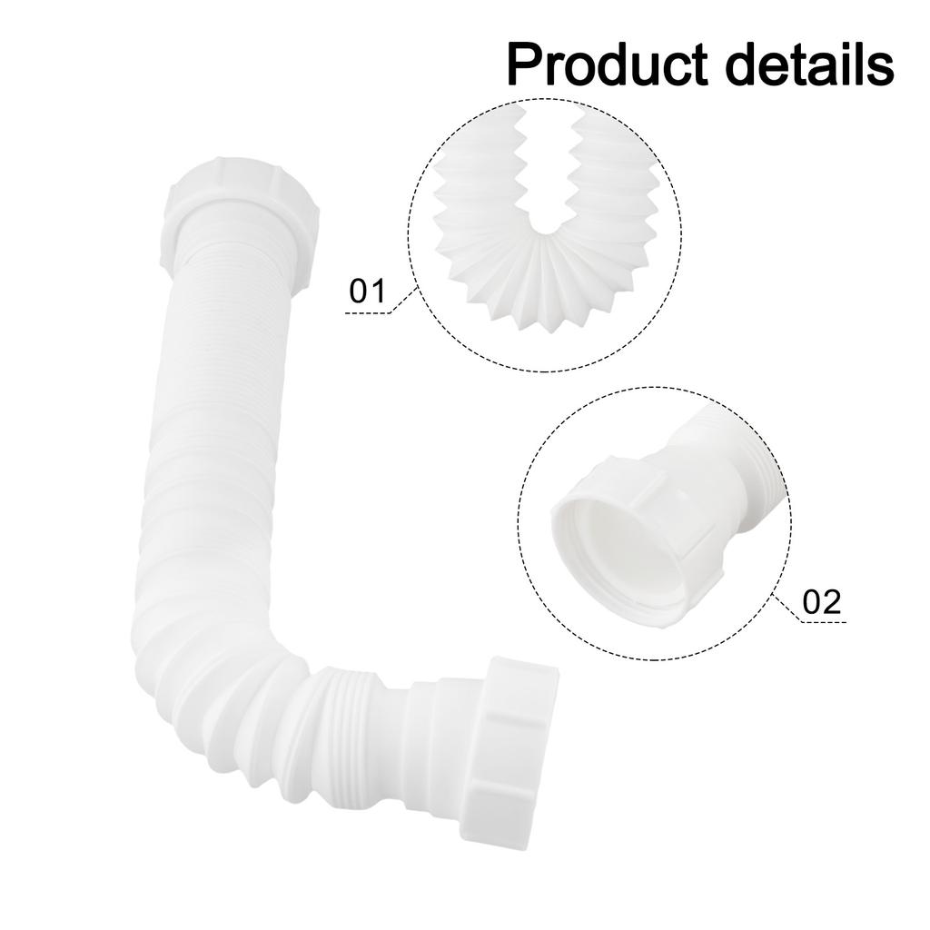 Adaptable Under Sink Configuration Leak Proof Installation Sink Drain Pipe Stretchable Length Water Leak Barrier