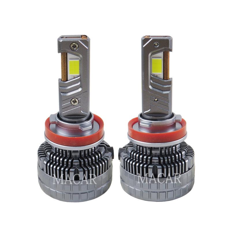 High-Power Dual Copper Tube LED Car Headlight: Bright Spotlight, Fog Light, High/Low Beam