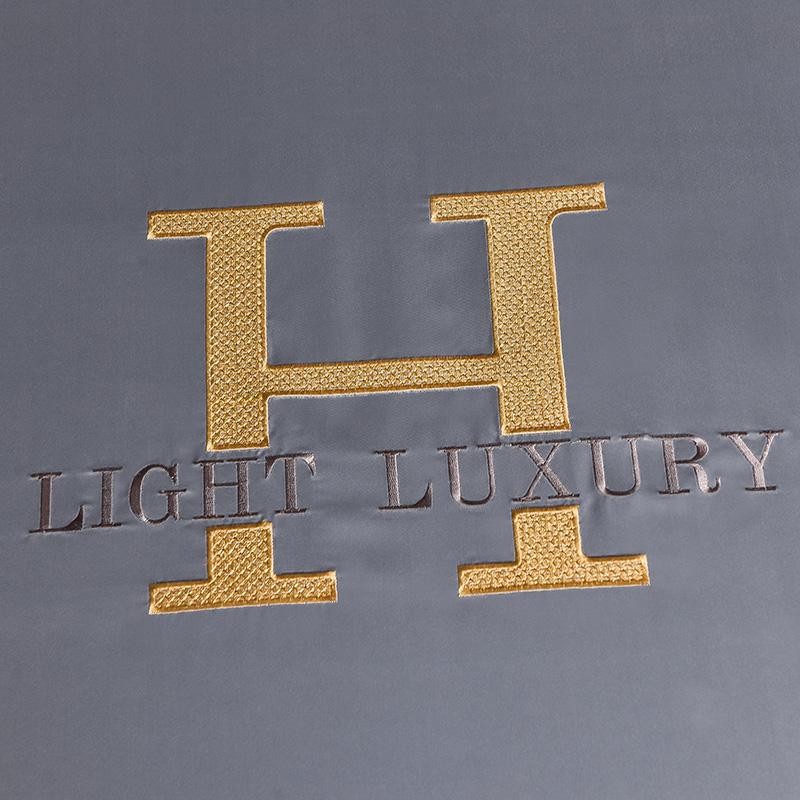 Luxury Satin Fitted Sheet Embroidered Solid Color Mattress Cover with Elastic Band Bed Sheet Bed Linen High-end Rayon Bedsheet