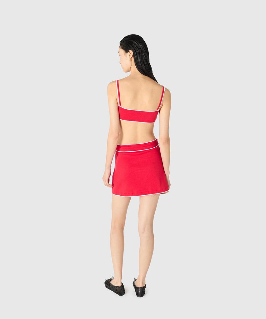MARINE SERRE (W) Cute 70S Mini Skirt Red Cute 70S Mini Skirt Rd10 Red