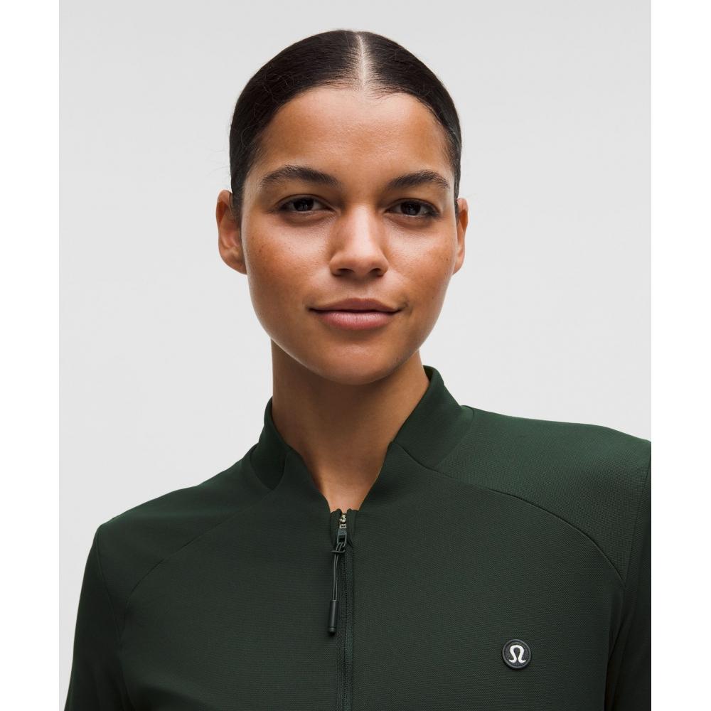 Lululemon Lightweight Uv Protective Golf Jacket Rainforest Green White