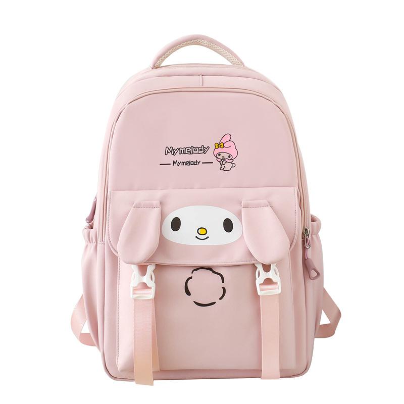 

New schoolbag girl junior high school student high school student backpack women large capacity backpack рожевий