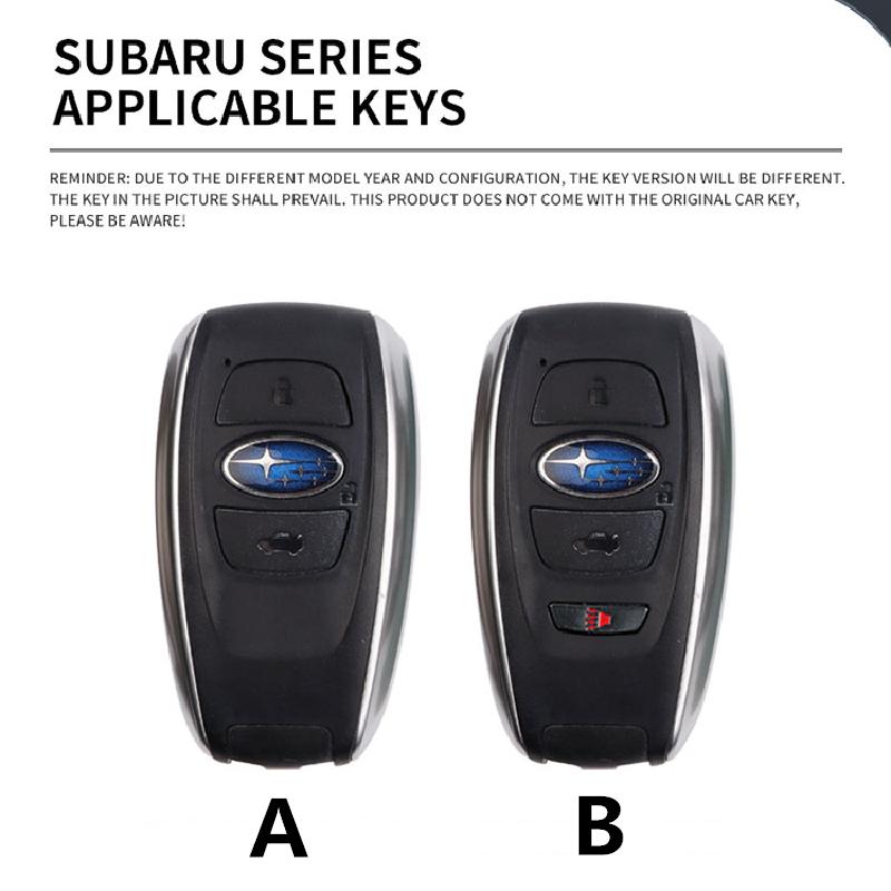 Zinc Alloy Car Remote Key Case Cover For Subaru WRX XV Crosstrek Legacy BRZ Forester Impreza STi Outback 2015-2019 Accessories et4