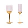 Stylish European High-Stem Electroplated Crystal Wine Glass