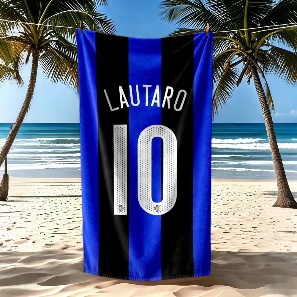 Inter Milan Beach Towel Super Soft Absorbent Comfortable Lightweight