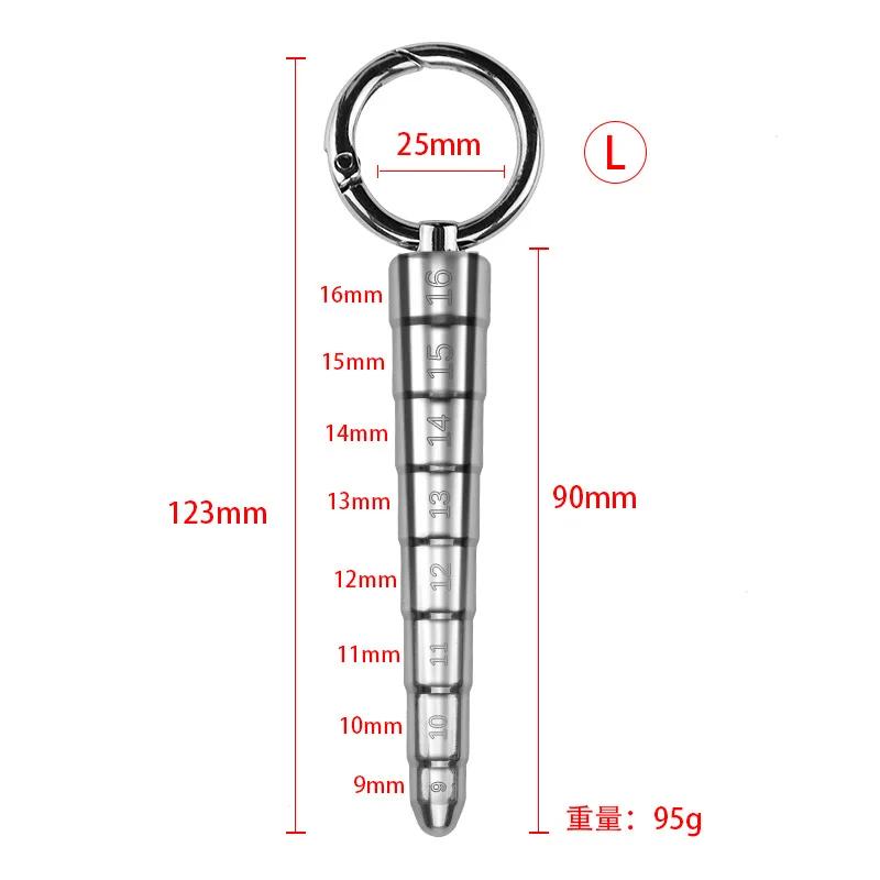 Horse Eye Stick Pagoda Stainless Steel Dilator Penis Plug Urethral Bead Urine Plugging Rod Metal Horse Eye Expander Sex Toys