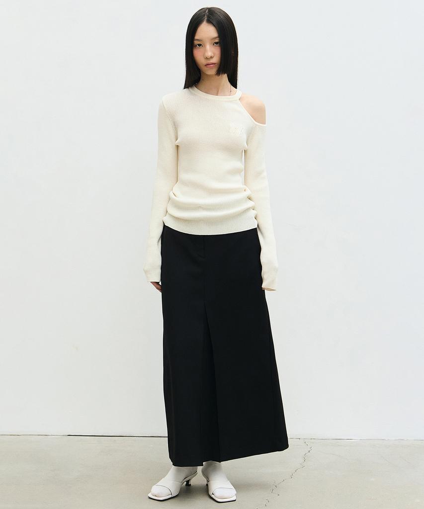 Nigaennikol Cut Out Butterfly Knit_Cream