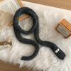 Knitted scarf atmosphere new versatile high-end neck protection scarf soft waxy thin small baguette scarf