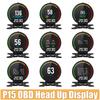 P15 OBD Автомобільний Head Up Display Розумний Цифровий HUD Лічильник Напруга Температура Оливи Швидкість Оберти Температура Води Витрата Палива Дисплей