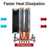 2200RPM 22dBA 4 Copper Heatpipe for Aurora Light Cooling Fan with RGB for Intel LGA 2011 CPU Cooler Heatsink Radiator New CPU Cooler